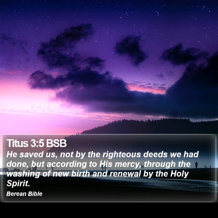 Titus 3:5 BSB Bible Study