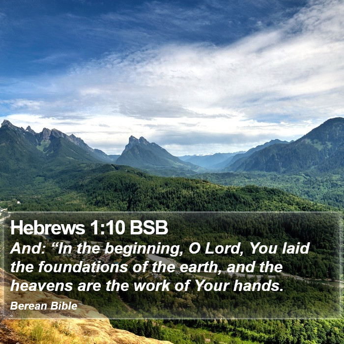 Hebrews 1:10 BSB Bible Study