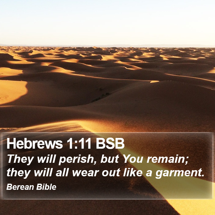 Hebrews 1:11 BSB Bible Study