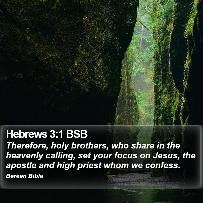 Hebrews 3:1 BSB Bible Study