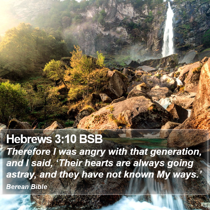 Hebrews 3:10 BSB Bible Study