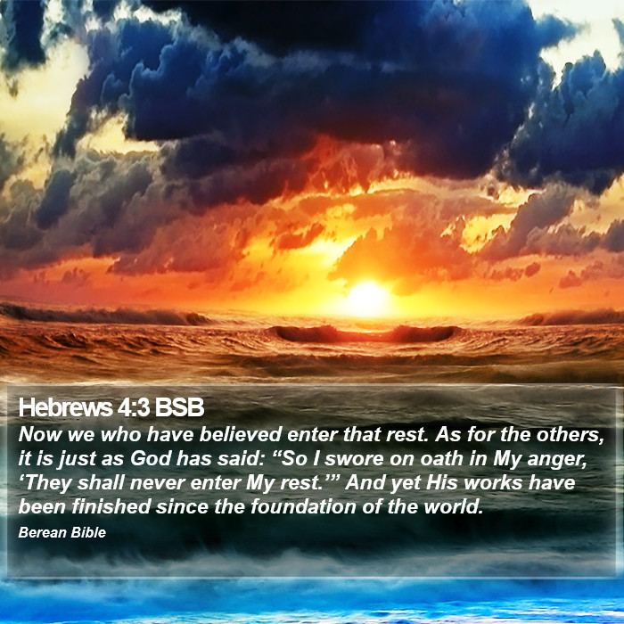 Hebrews 4:3 BSB Bible Study