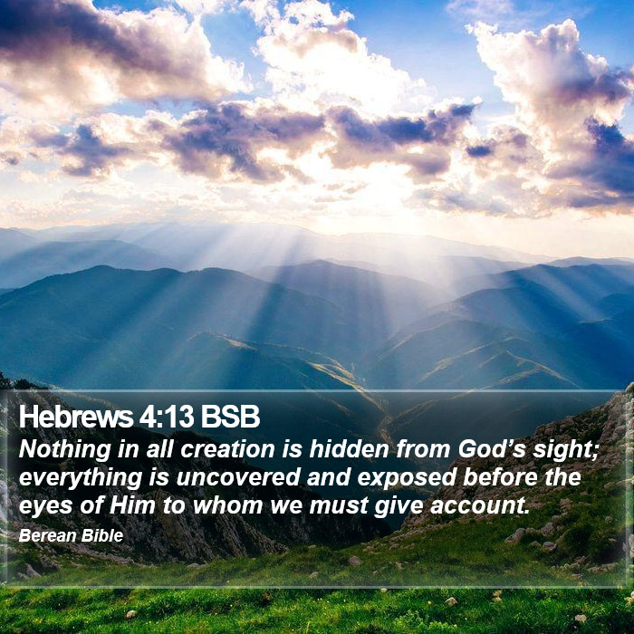 Hebrews 4:13 BSB Bible Study