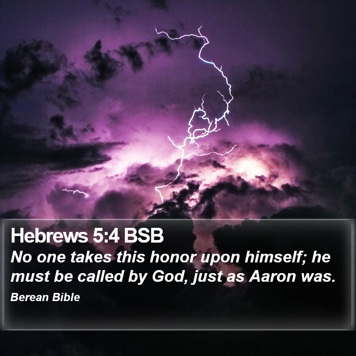 Hebrews 5:4 BSB Bible Study