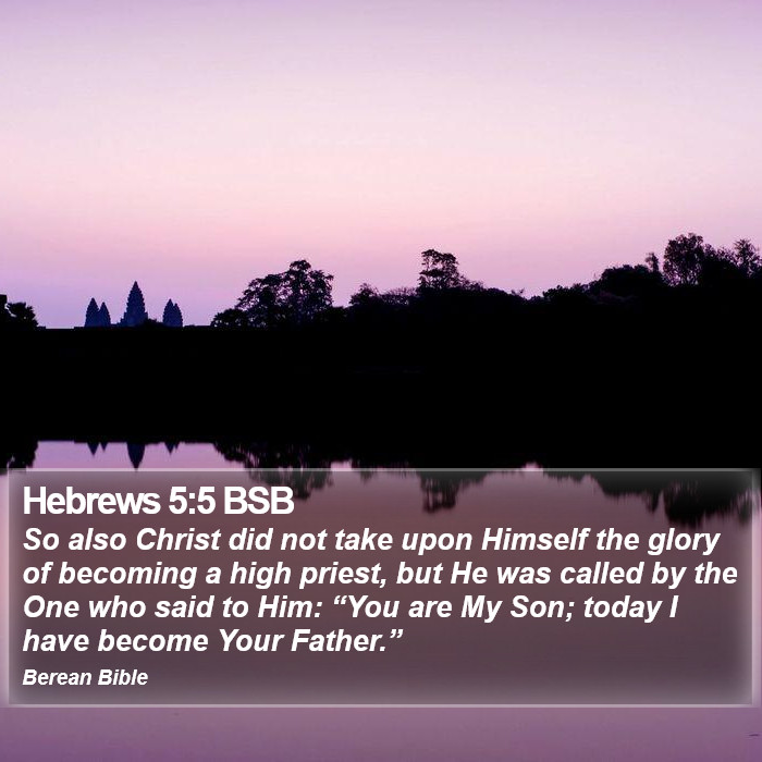 Hebrews 5:5 BSB Bible Study