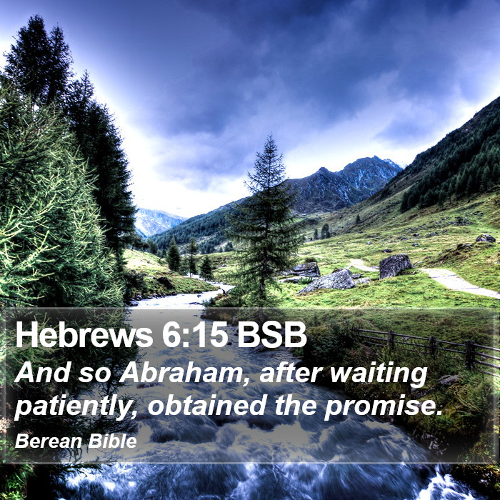 Hebrews 6:15 BSB Bible Study