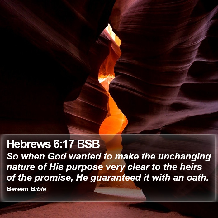 Hebrews 6:17 BSB Bible Study