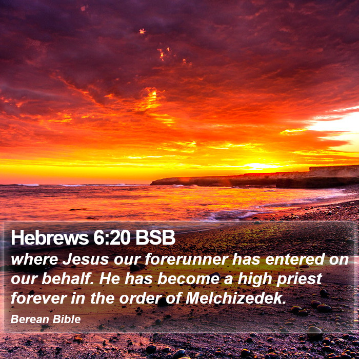 Hebrews 6:20 BSB Bible Study