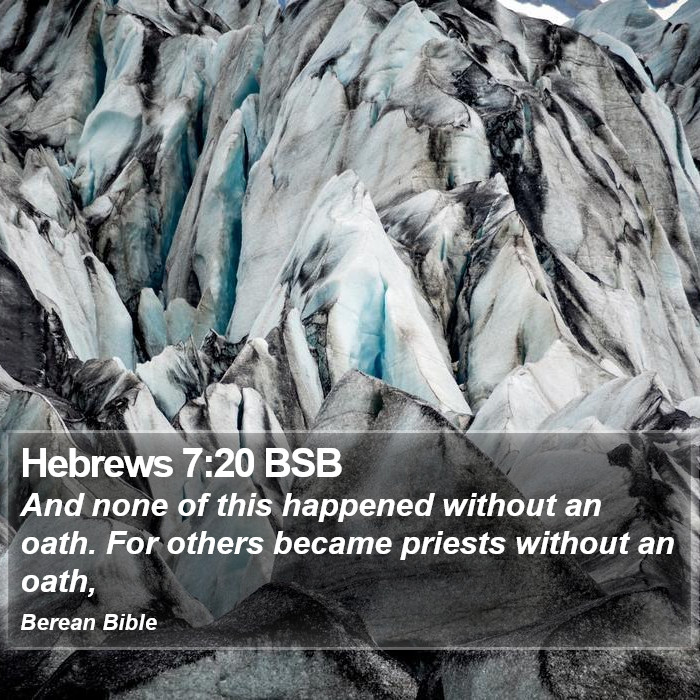 Hebrews 7:20 BSB Bible Study