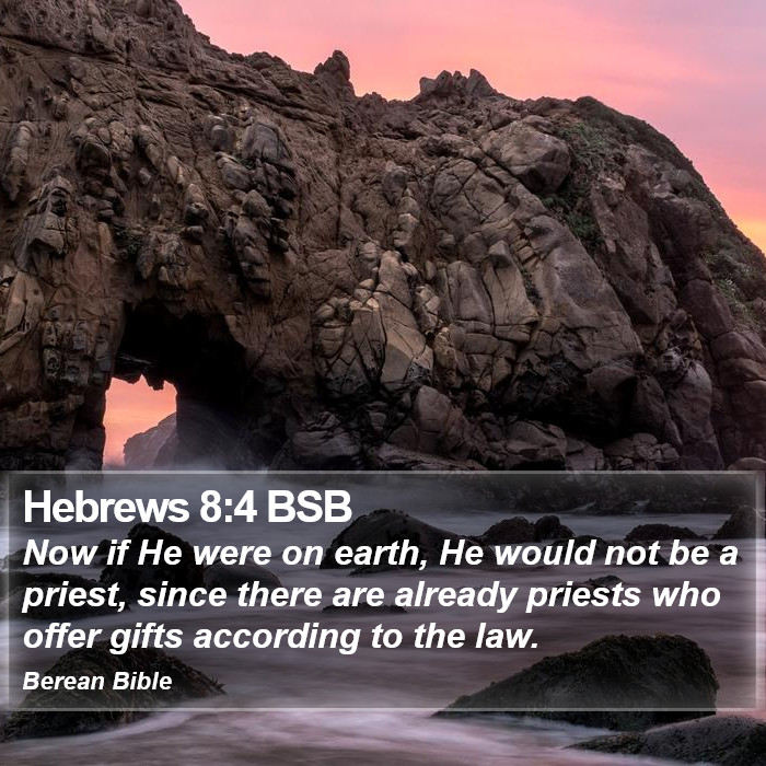 Hebrews 8:4 BSB Bible Study