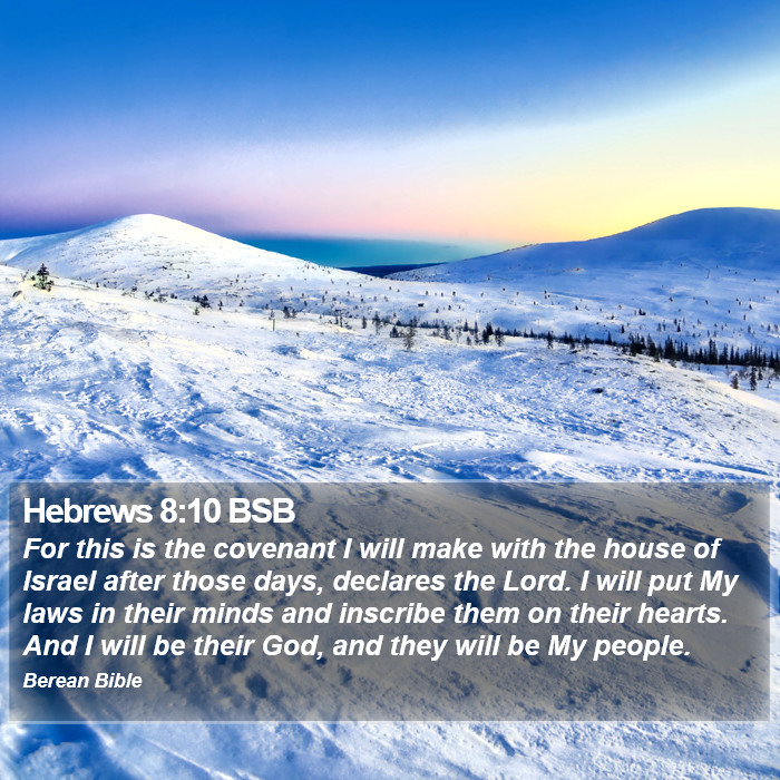 Hebrews 8:10 BSB Bible Study