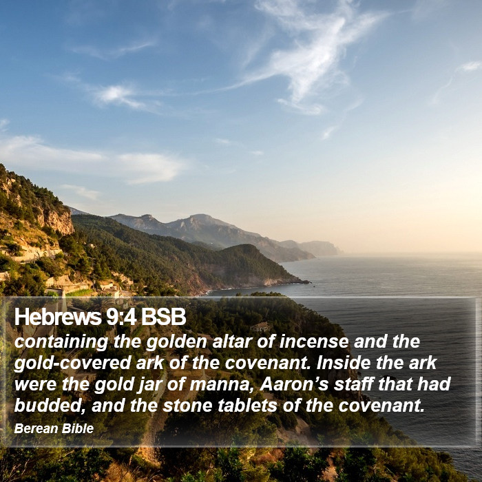 Hebrews 9:4 BSB Bible Study