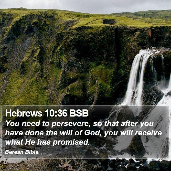 Hebrews 10:36 BSB Bible Study