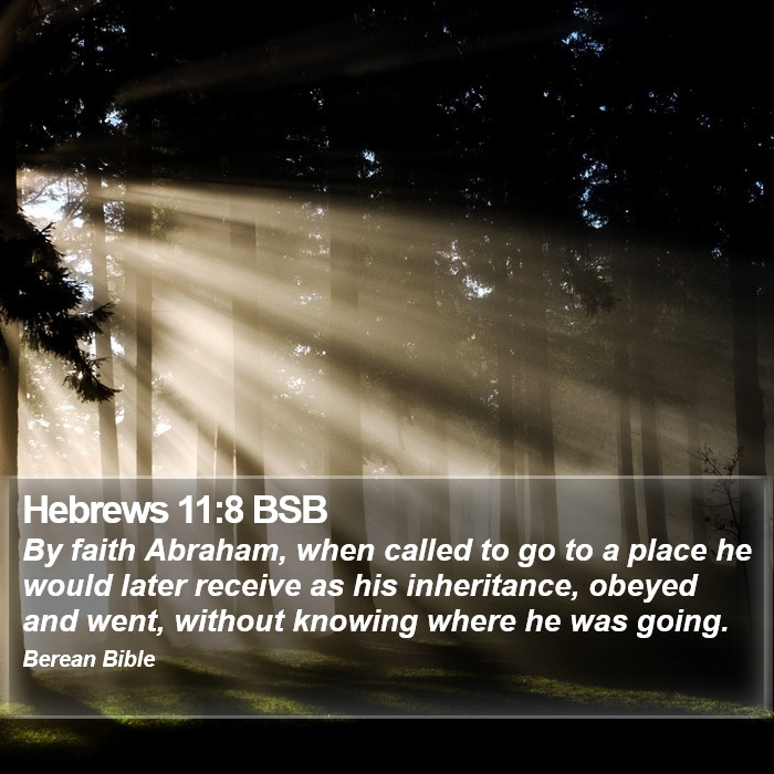 Hebrews 11:8 BSB Bible Study