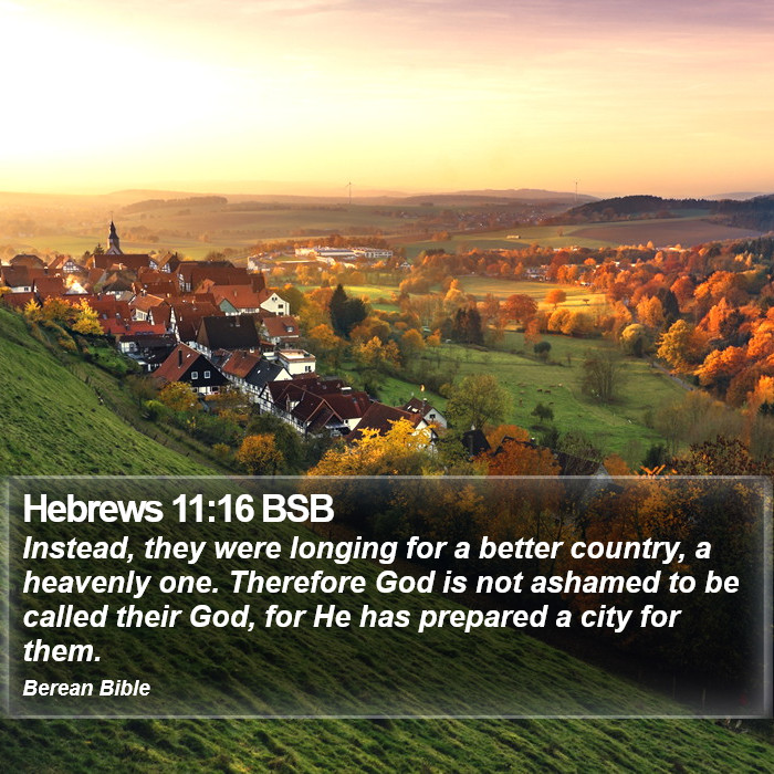 Hebrews 11:16 BSB Bible Study