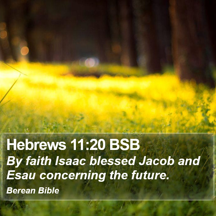 Hebrews 11:20 BSB Bible Study