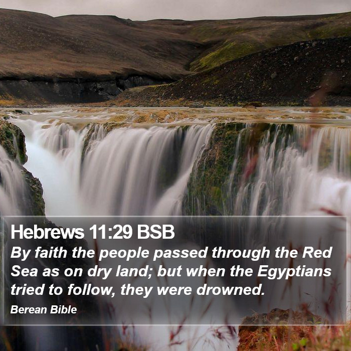 Hebrews 11:29 BSB Bible Study