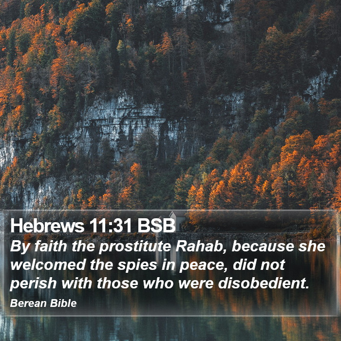 Hebrews 11:31 BSB Bible Study