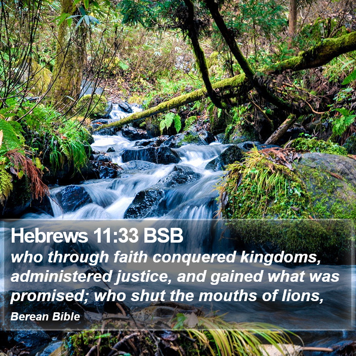 Hebrews 11:33 BSB Bible Study