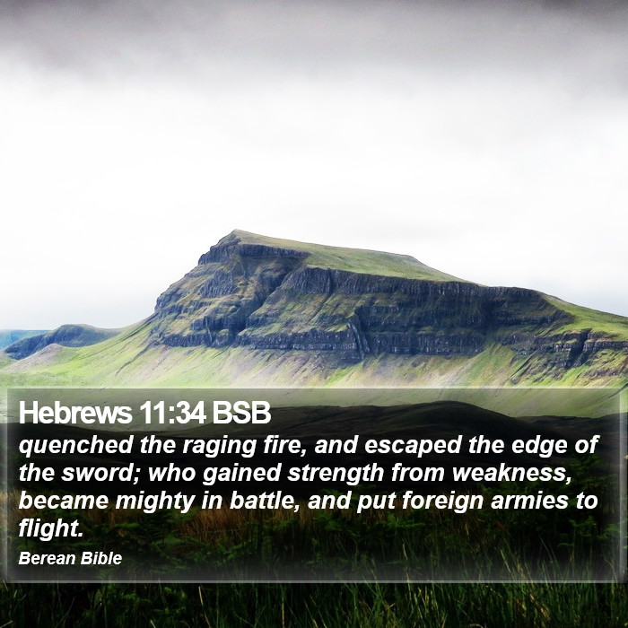 Hebrews 11:34 BSB Bible Study