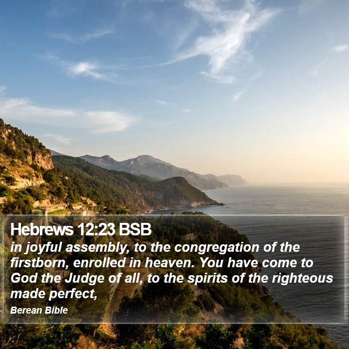 Hebrews 12:23 BSB Bible Study