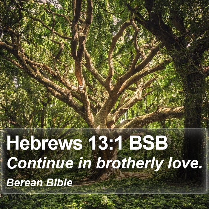 Hebrews 13:1 BSB Bible Study