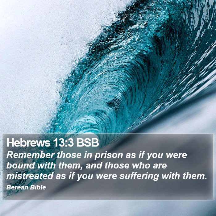 Hebrews 13:3 BSB Bible Study