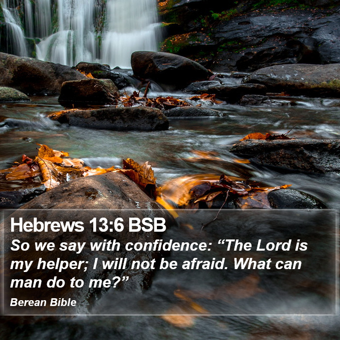 Hebrews 13:6 BSB Bible Study