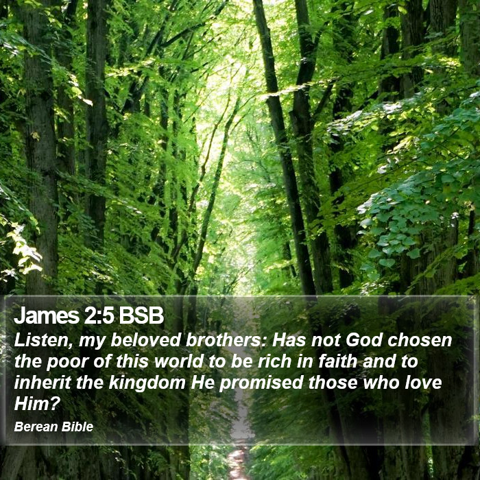 James 2:5 BSB Bible Study