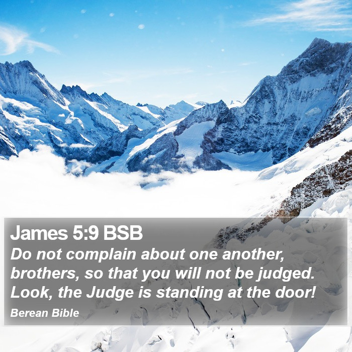 James 5:9 BSB Bible Study