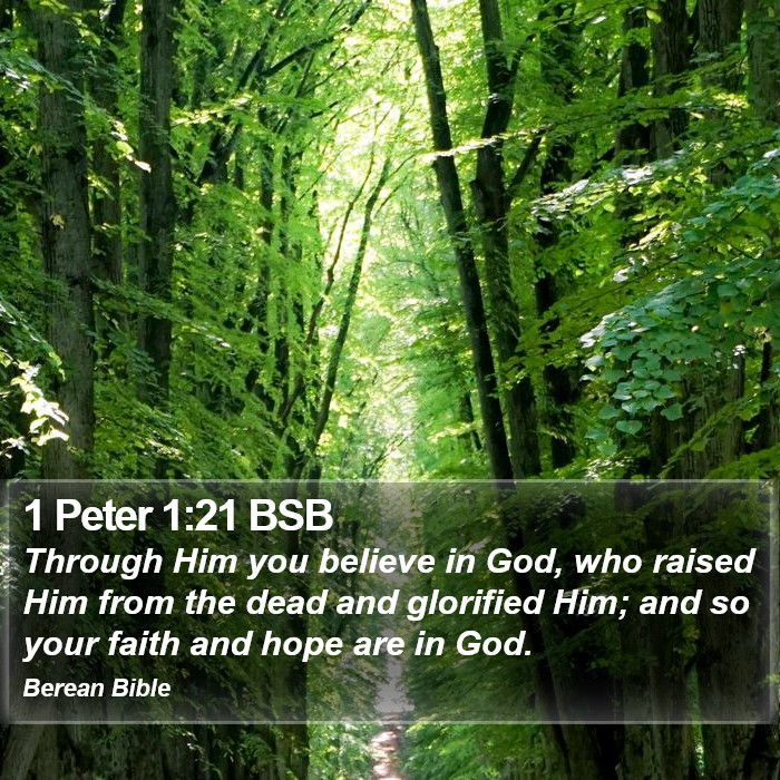 1 Peter 1:21 BSB Bible Study