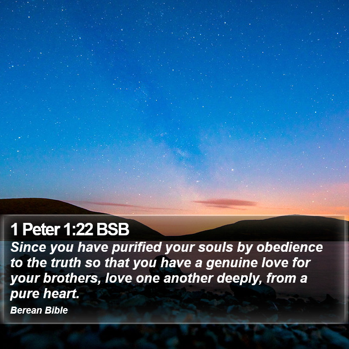 1 Peter 1:22 BSB Bible Study