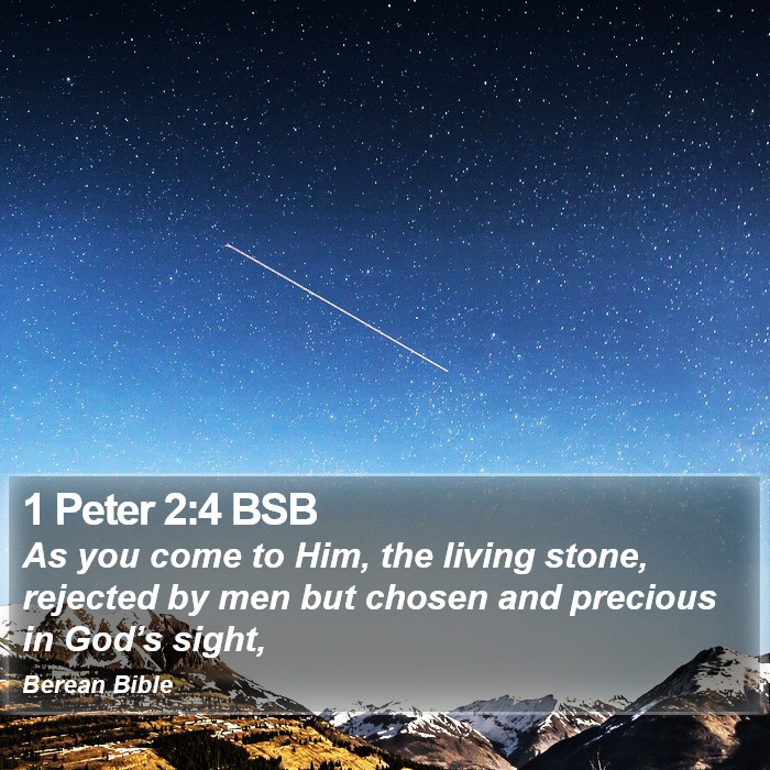 1 Peter 2:4 BSB Bible Study