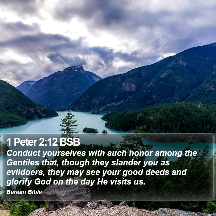 1 Peter 2:12 BSB Bible Study