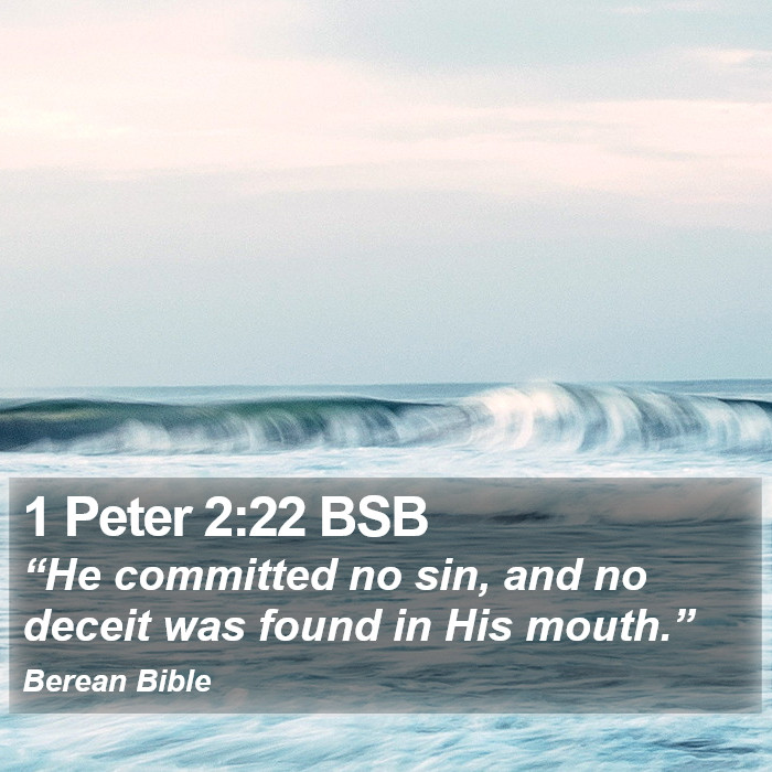 1 Peter 2:22 BSB Bible Study