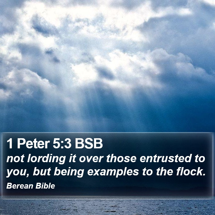 1 Peter 5:3 BSB Bible Study