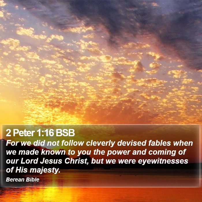 2 Peter 1:16 BSB Bible Study