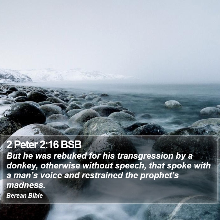 2 Peter 2:16 BSB Bible Study