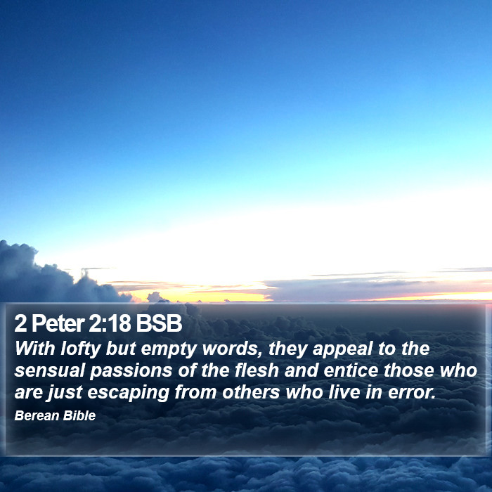 2 Peter 2:18 BSB Bible Study