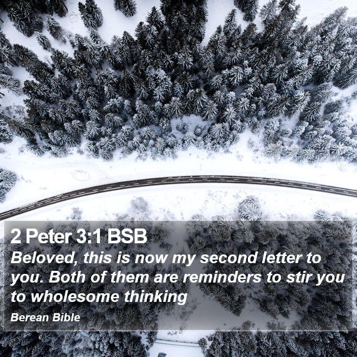 2 Peter 3:1 BSB Bible Study