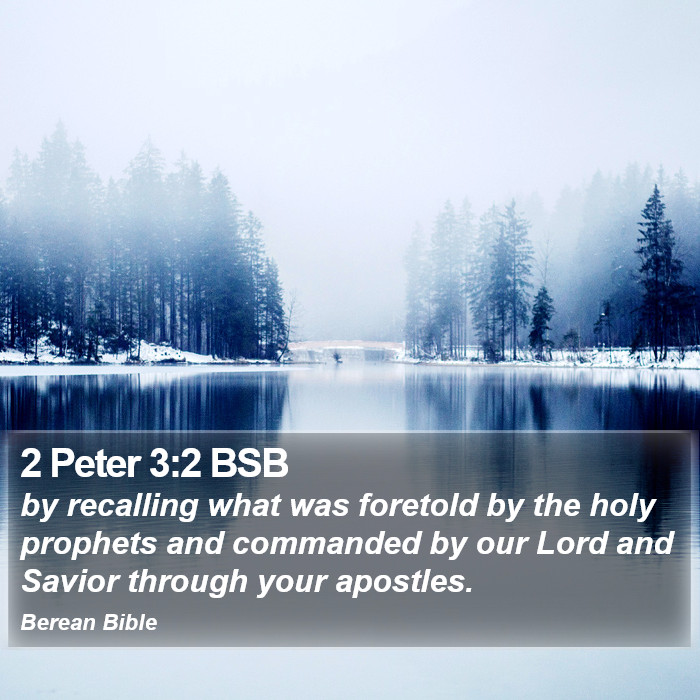 2 Peter 3:2 BSB Bible Study