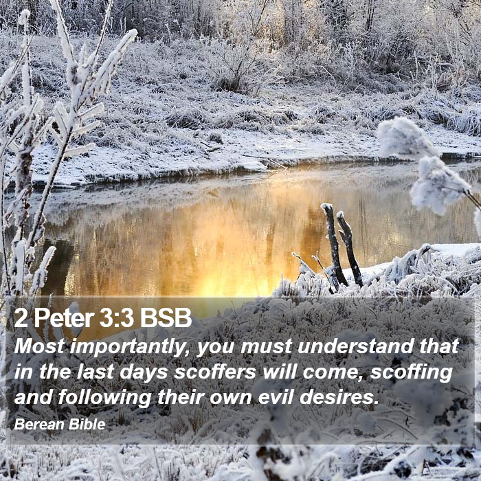 2 Peter 3:3 BSB Bible Study