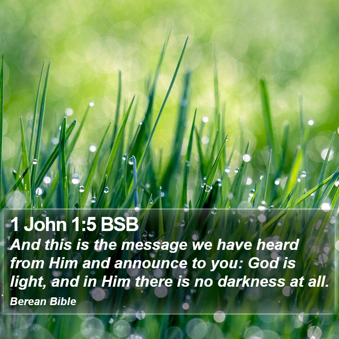 1 John 1:5 BSB Bible Study