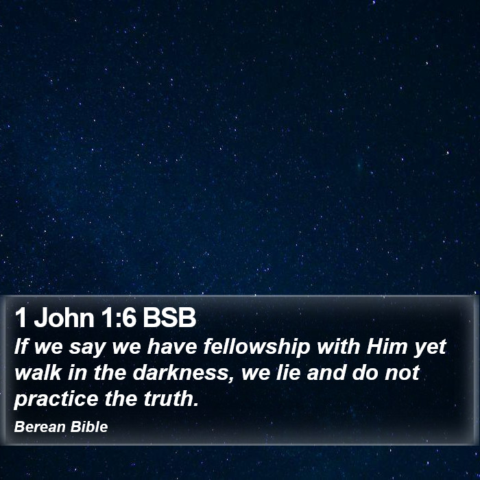 1 John 1:6 BSB Bible Study