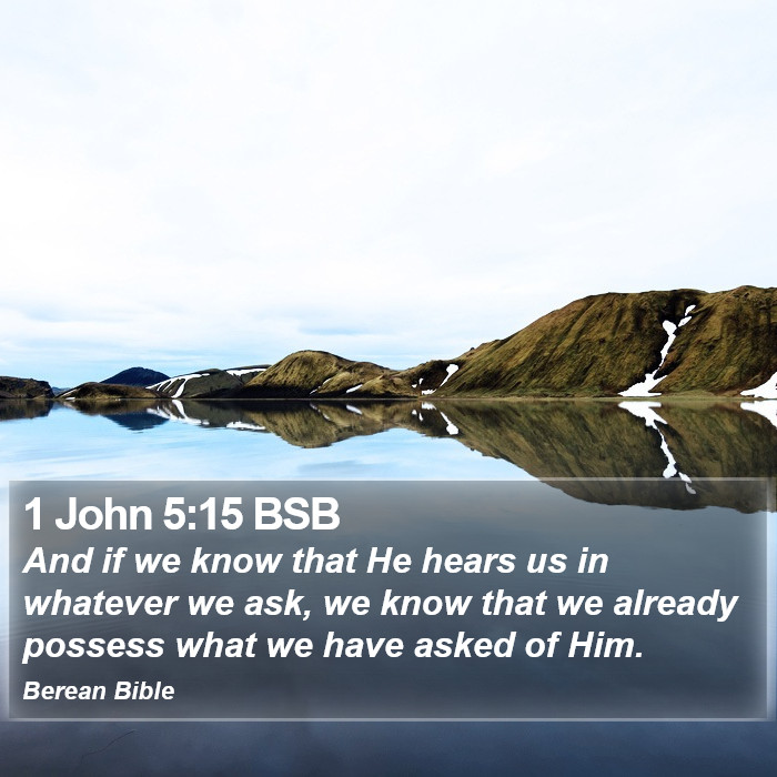 1 John 5:15 BSB Bible Study