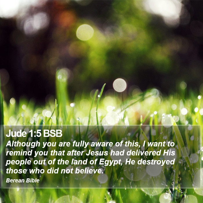 Jude 1:5 BSB Bible Study