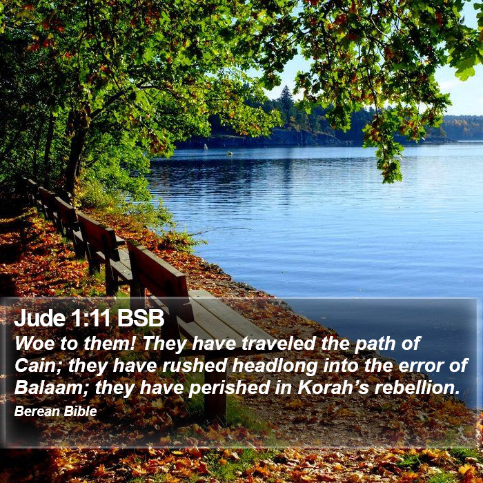 Jude 1:11 BSB Bible Study