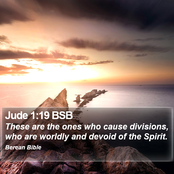 Jude 1:19 BSB Bible Study