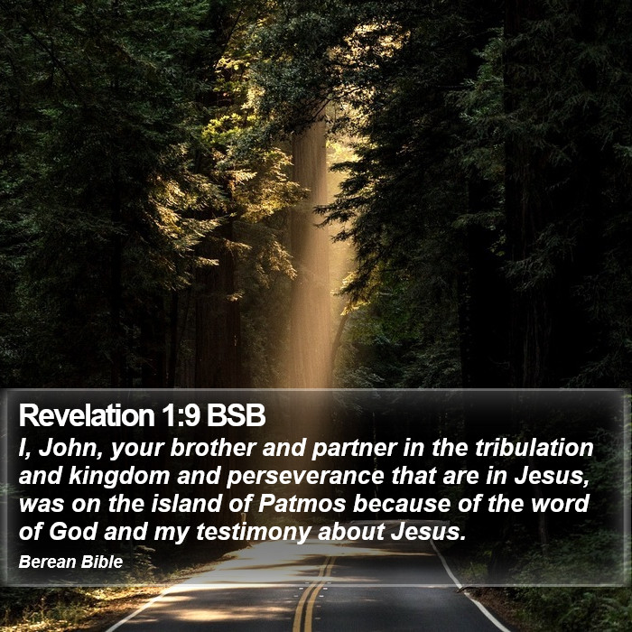 Revelation 1:9 BSB Bible Study