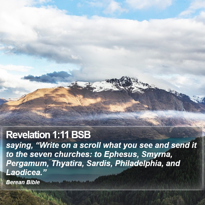 Revelation 1:11 BSB Bible Study